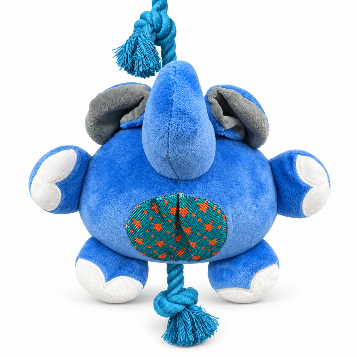 Cool Bao Bao — Elefante azul de peluche con cuerda