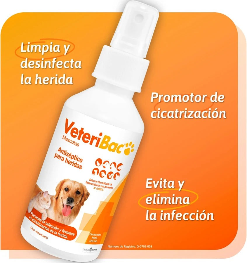 Veteribac Esteripharmasolucion Antiseptica 120Ml