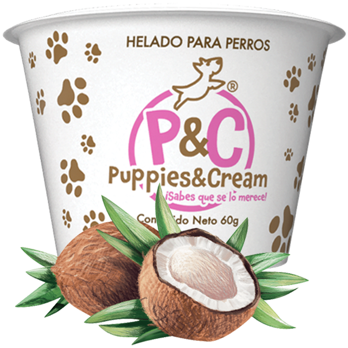 Helado Puppies&Cream Coco 60g