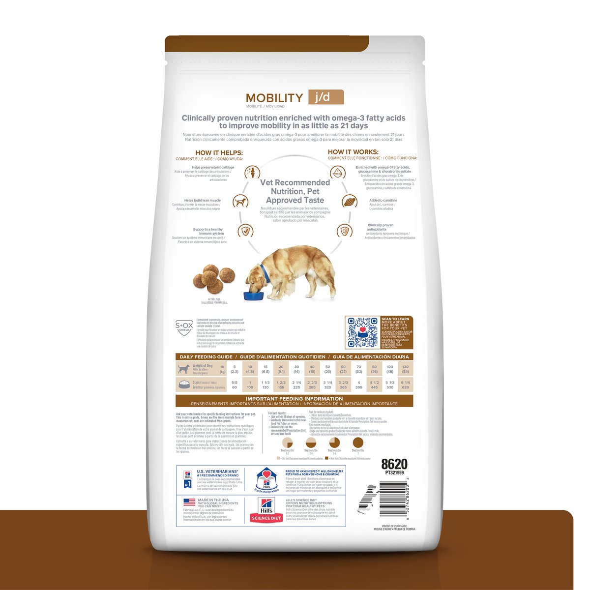 Alimento Hill's Prescription Diet j/d Cuidado Articulaciones Para Perro
