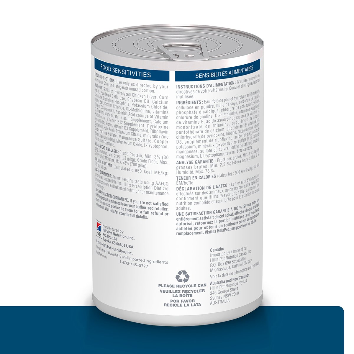 Alimento Hill's Prescription Diet z/d Sensibilidad Alimenticia Para Perro Lata 370g