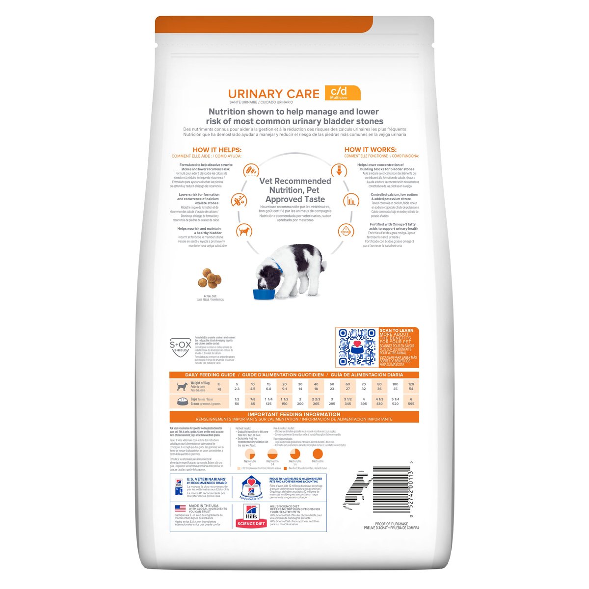 Alimento Hill's Prescription Diet c/d Cuidado Urinario Para Perro