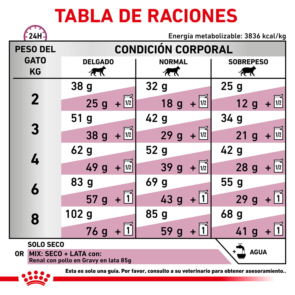 Alimento Royal Canin Soporte Renal F Para Gato