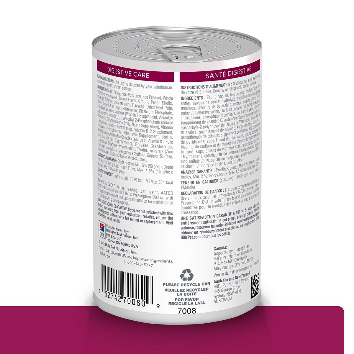 Prescription Diet i/d Cuidado Digestivo Pavo Para Perro Lata 370g