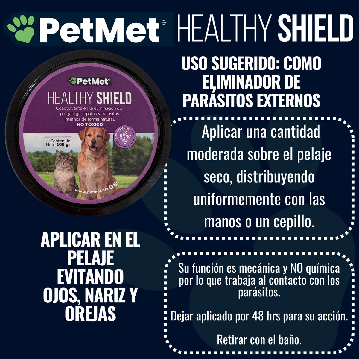 Suplemento Alimenticio Antipulgas Healthy Shield 100g