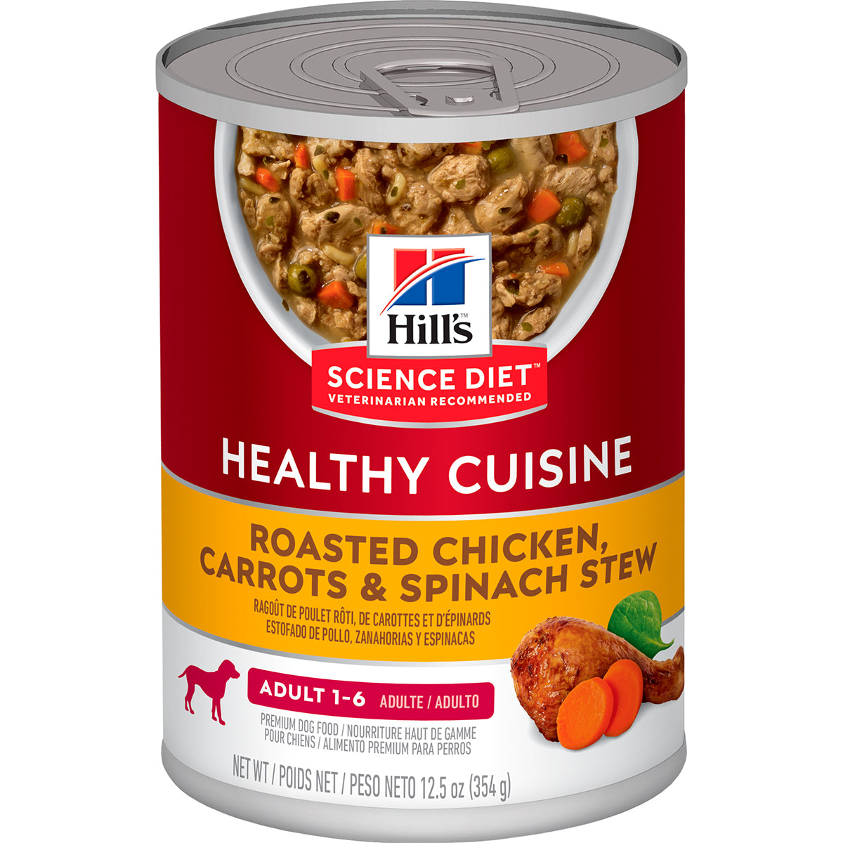 Alimento Hill's Science Diet Original Adulto Healthy Cuisine Para Perro Lata 350g