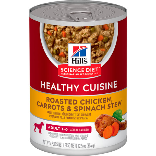 Alimento Hill's Science Diet Original Adulto Healthy Cuisine Para Perro Lata 350g