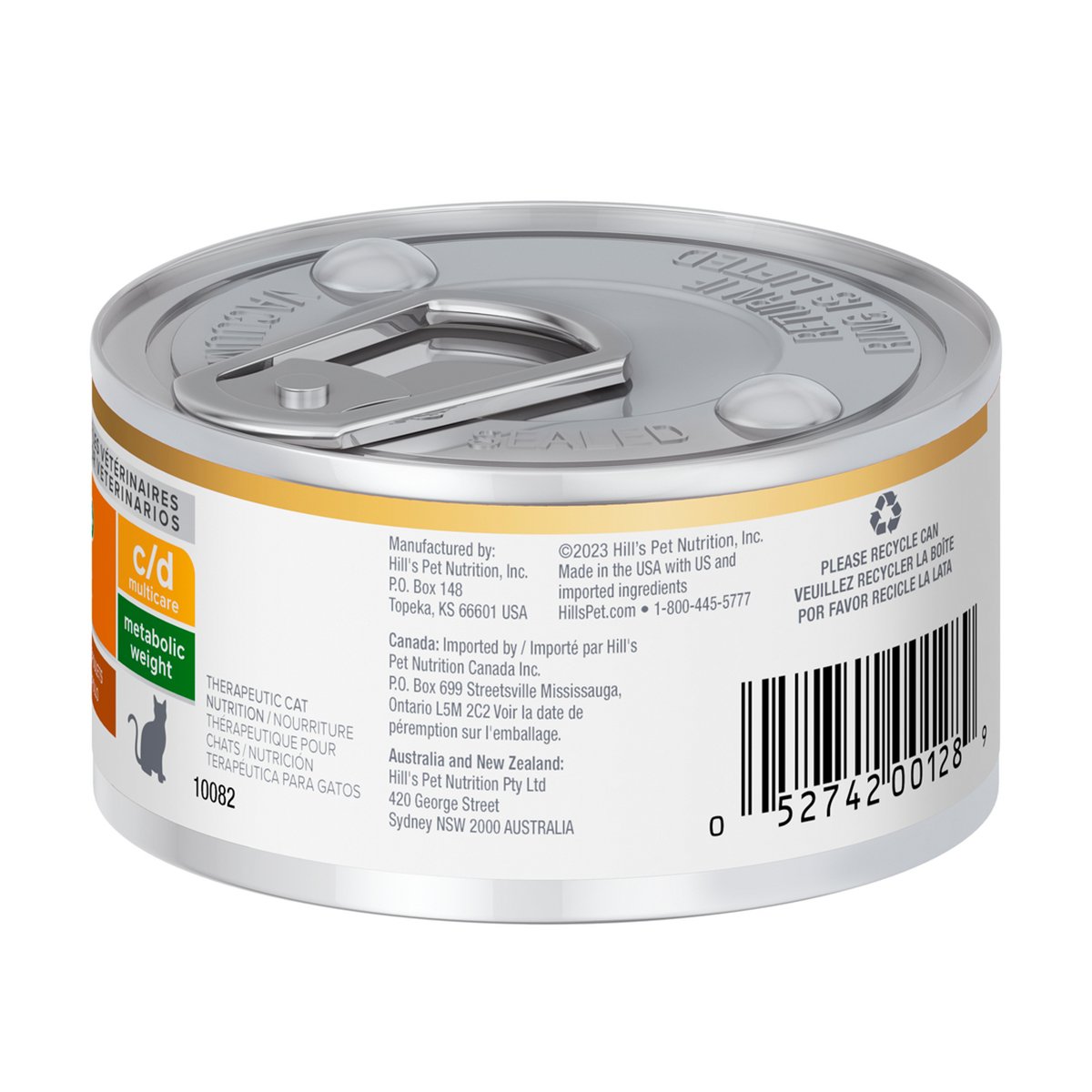 Hill's Prescription Diet c/d Urinary+Metabolic Alimento Húmedo para Gato Adulto Receta Estofado 90 g