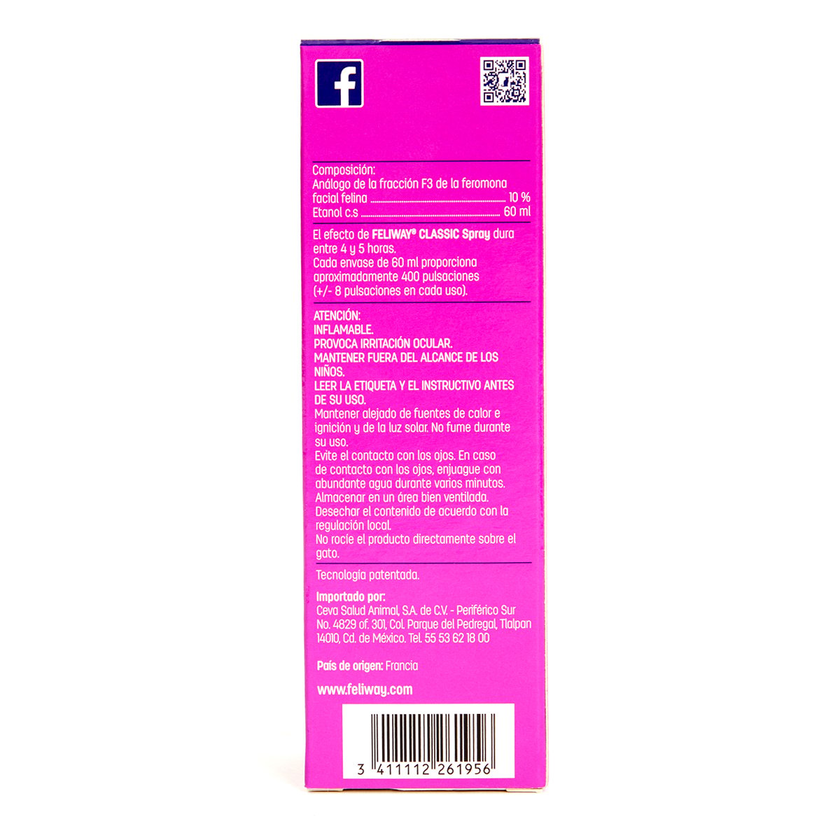 Spray con Efecto Calmante Gato 60 ml