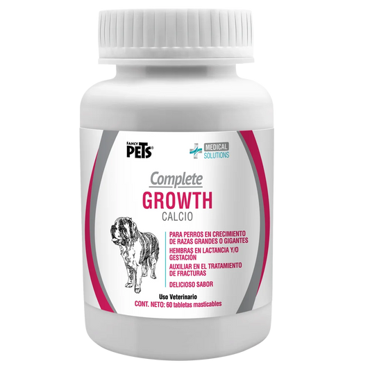 Suplemento Complete Growth Calcio Para Perros 60 Tabletas