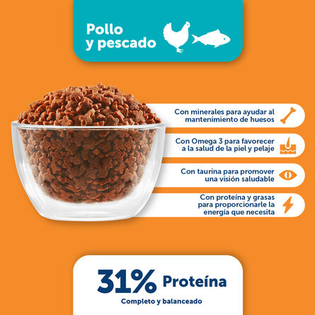 Alimento Minino Pollo y Pescado Para Gato 16.5kg