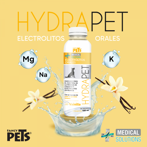 MS HydraPet Electrolitos Orales Sabor Vainilla P/Perro