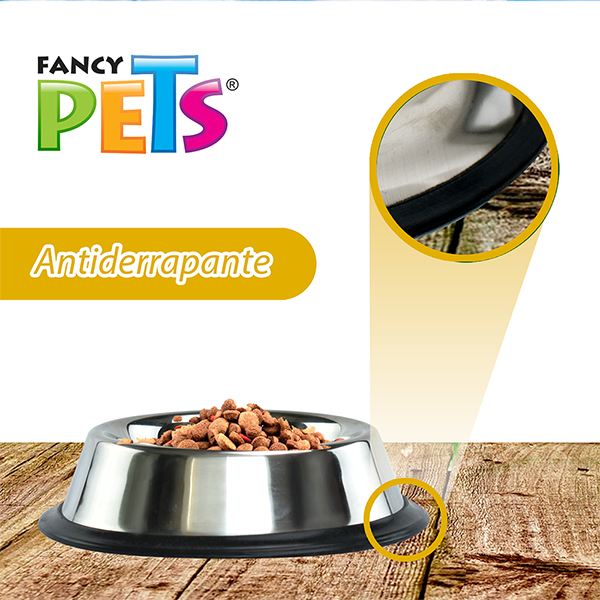 Plato Fancy Pets de Acero Para Perros