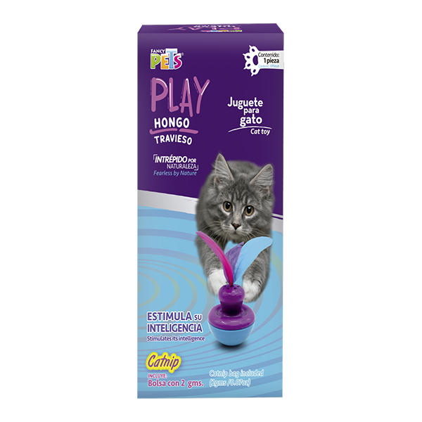 Juguete Hongo Travieso C/Catnip P/Gato Play