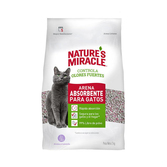 Arena Nature´s Miracle Olor Lavanda 2 kg
