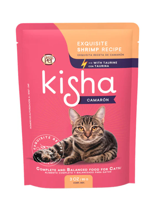 Sobre Kisha Receta de Camaron Para Gato 85g