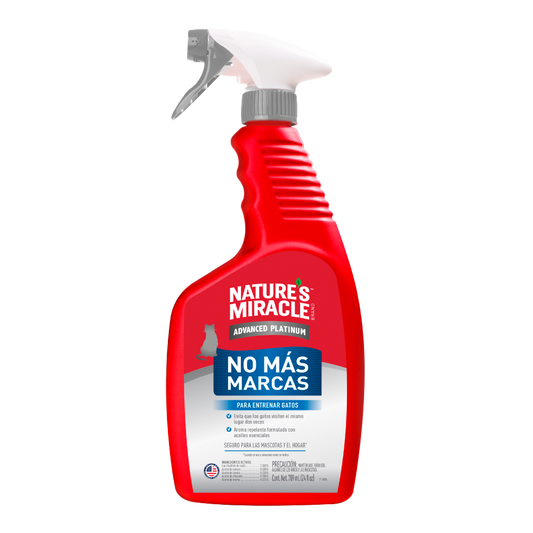Nature's Miracle Limpiador y Repelente Enzimático para Marcaje con Orina de Gato, 709 ml