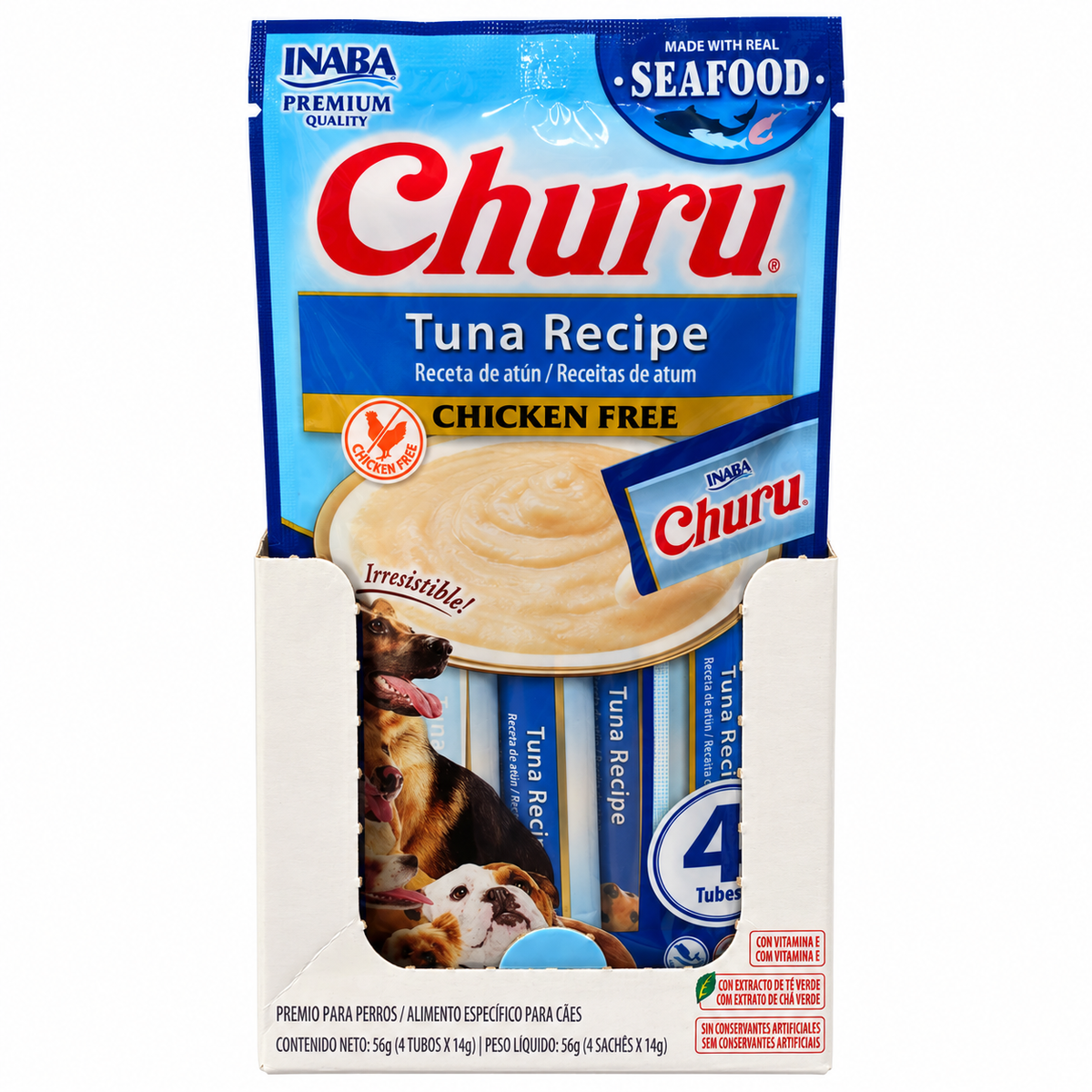Premia a tu perro con el sabor de INABA Churu receta de atún