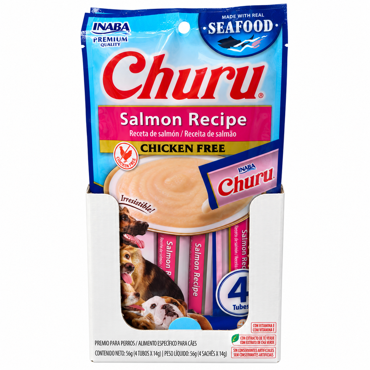 Churu receta de salmón para perros