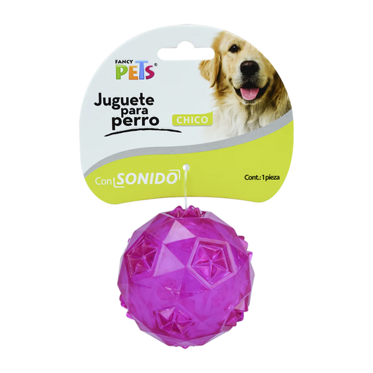 Juguete Fancy Pets Pelota Prisma Con Sonido (COLOR SUJETO A DISPONIBILIDAD)