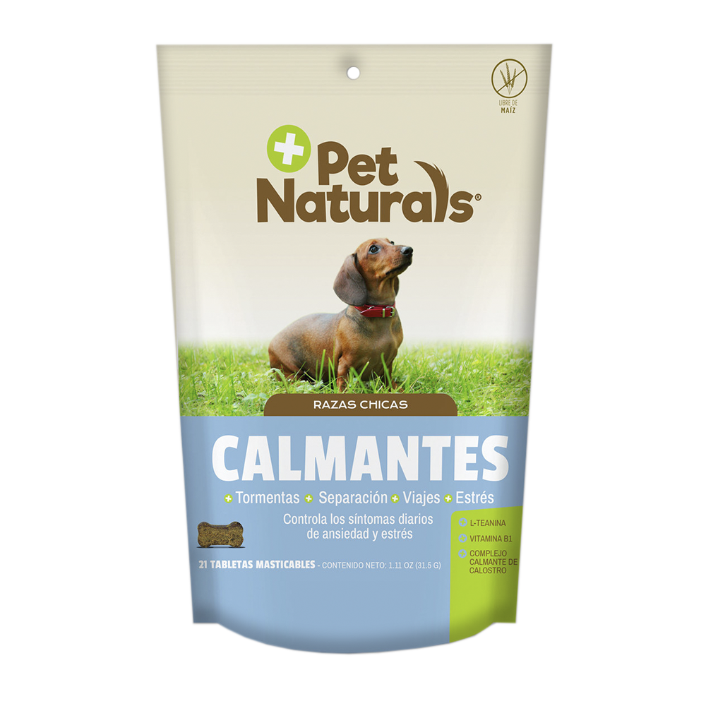 Calmante Natural P/Perro Raza Chica Pet Naturals 31. 5 g 21 tabletas masticables