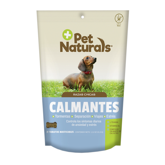 Calmante Natural P/Perro Raza Chica Pet Naturals 31. 5 g 21 tabletas masticables