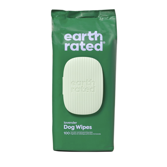 Toallas humedas Lavanda Earth Rated 100 piezas p/mascota