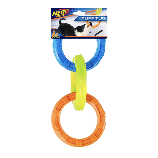 Nerf Dog Remolcador de 3 Anillos TPR