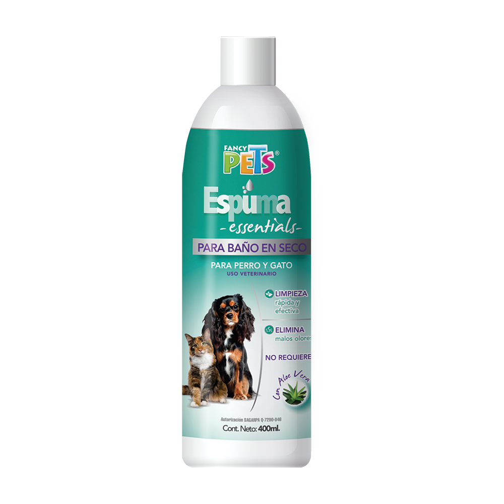Espuma Fancy Pets Essentials Baño en Seco Para Mascota 300g