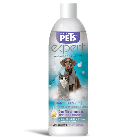 Espuma Fancy Pets Expert Baño en Seco para Mascotas 300g