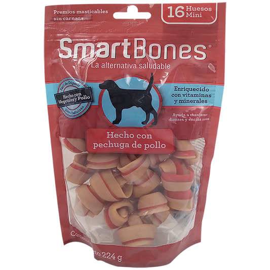SmartBones Premios Mini Huesos de Pollo 112 g