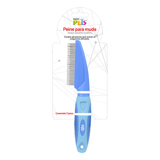 Peine Fancy Pets Metal Muda Pelo Corto